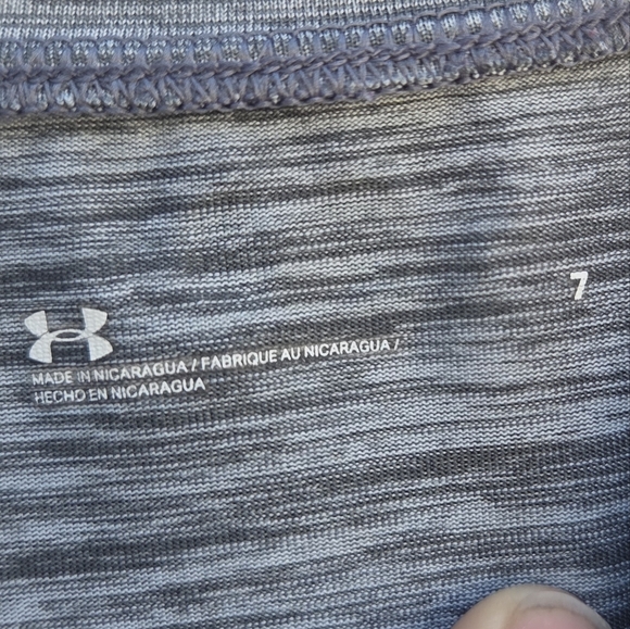 Under Armour Kids Gray T-Shirt with Orange Logo - Picture 2 of 5